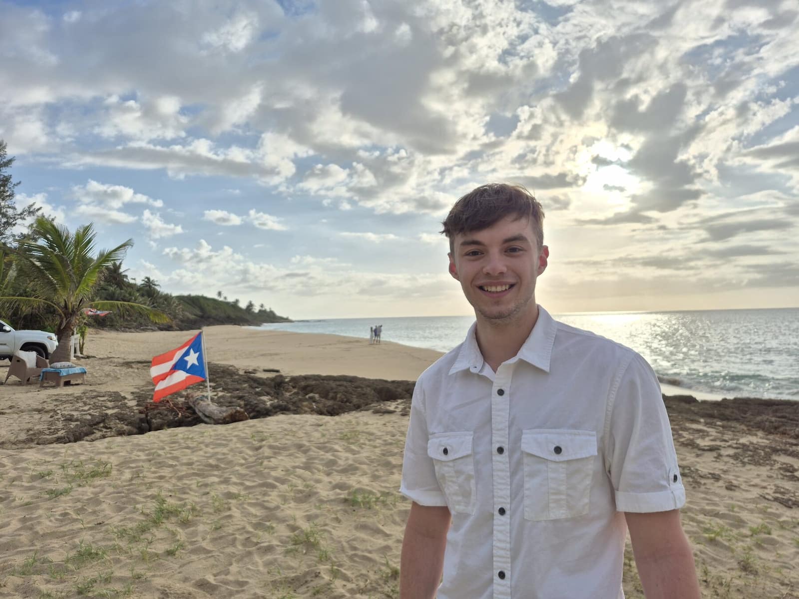 Beach at sunset, Puerto Rico