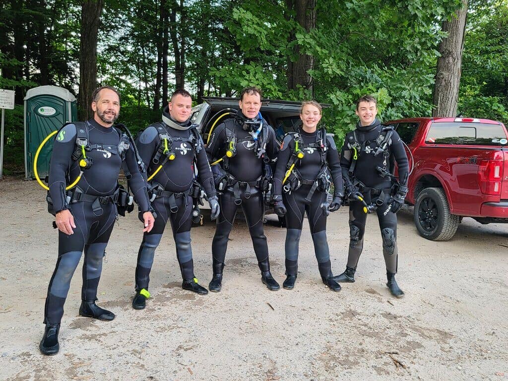 Scuba diving trip with friends